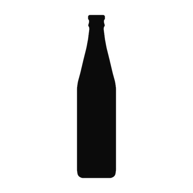 Vektor flaschensymbol silhouette schwarze farbe