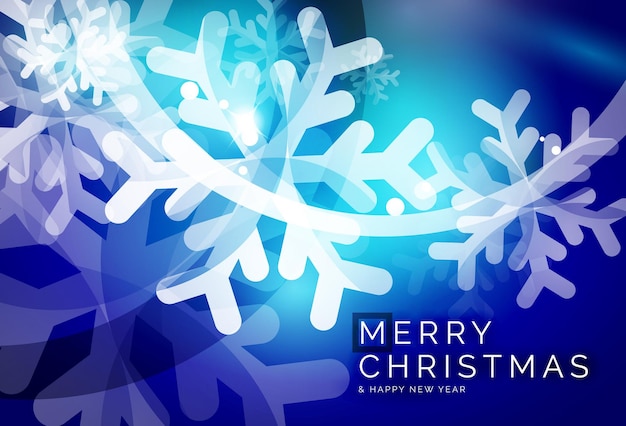 Vektor Frohe Weihnachten abstrakten Hintergrund Schneeflocken in der Luft