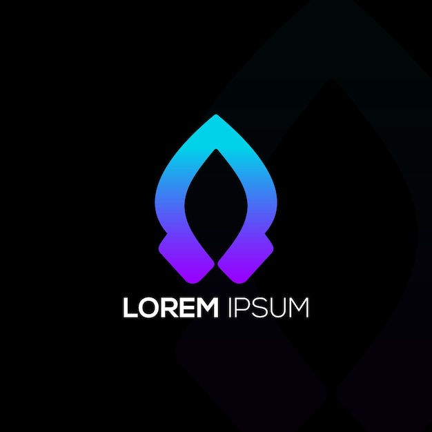 Vektor für das Design des Modern Rocket-Logos