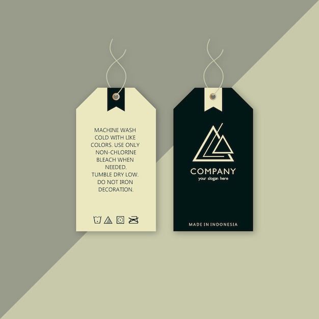 Vektor für das Hangtag-Design