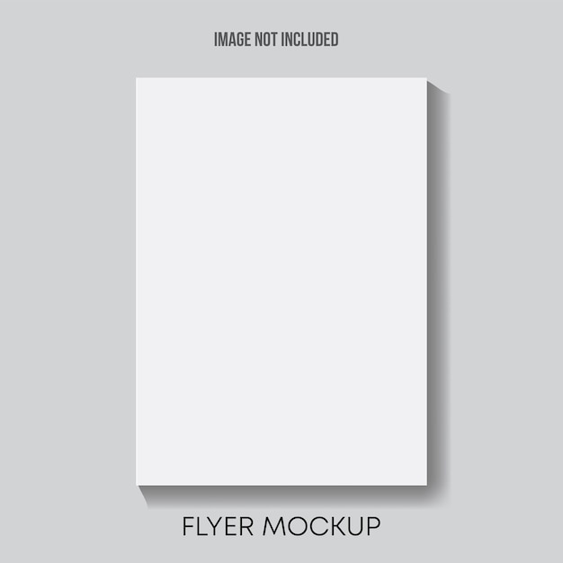Vektor für das leere Flyer-Mockup