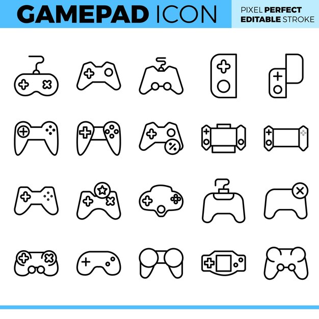 Vektor-gamepad-icon-set