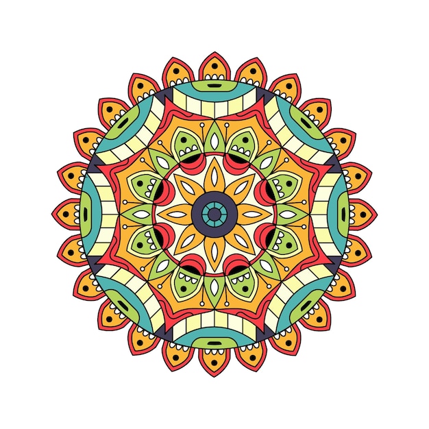 Vektor gefärbtes Mandala