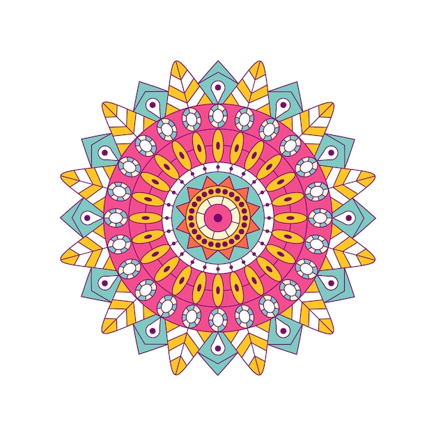 Vektor gefärbtes Mandala