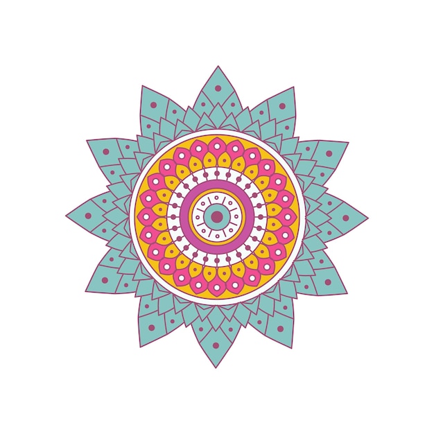 Vektor gefärbtes Mandala