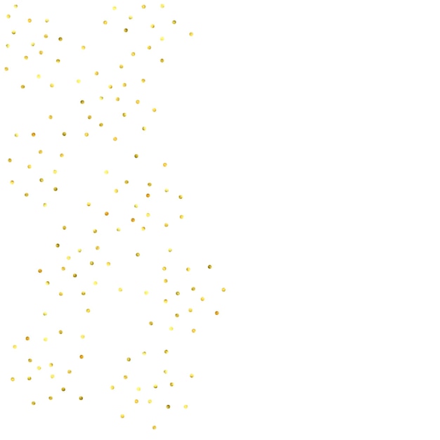 Vektor-Glitter-Hintergrund. Schöne kleine herabfallende goldene Punkte. Funkelnder Hintergrund. Glitter-Glitzer-Konfetti-Textur. Einladungskartenvorlage für Neujahrsfeiern mit luxuriösem Sternstaub. Gold-Chritmas-Karte