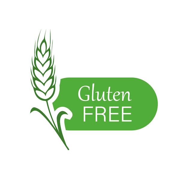 Vektor glutenfreier symbolvektor. vektorsymbol des glutenfreien etiketts.
