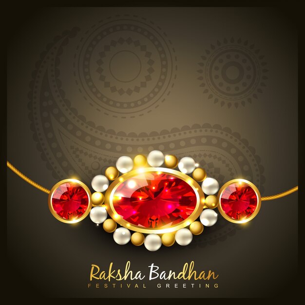 Vektor hindu festival von raksha bandhan