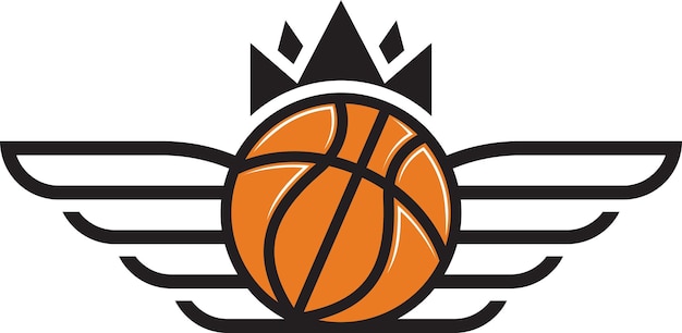 Vektor-Ikonen-Design für das Basketball-Logo