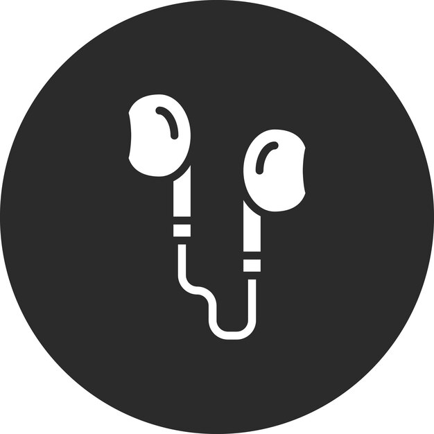 Vektor-Ikonen von Kopfhörern, Illustration des Computer- und Hardware-Ikonensets