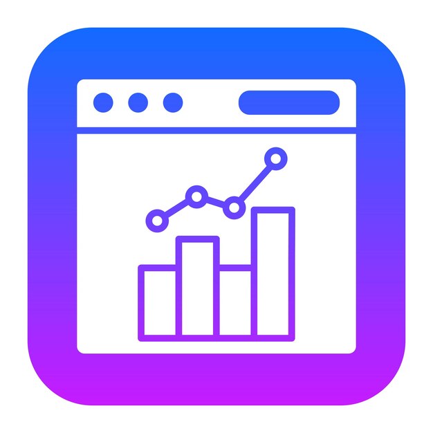 Vektor-Illustration der Börsen-Webseite