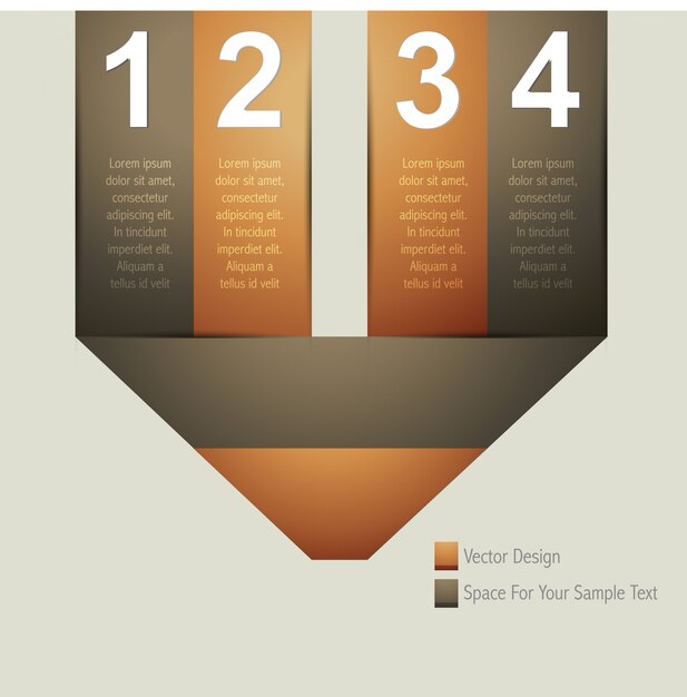 Vektor-illustration der infografischen vorlage mit allen informationen