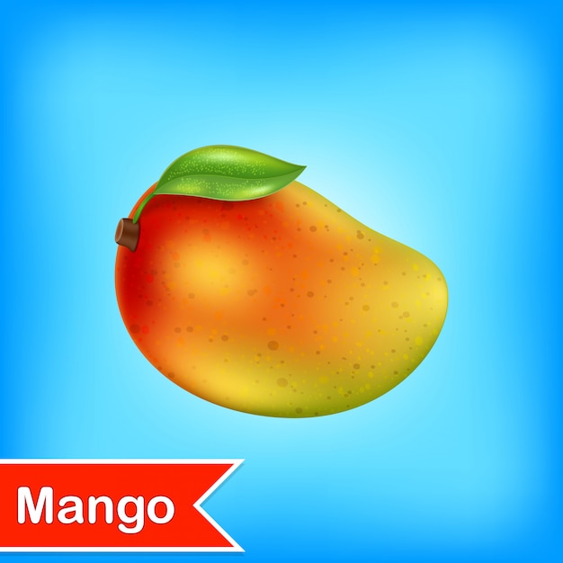 Vektor vektor-illustration der mango