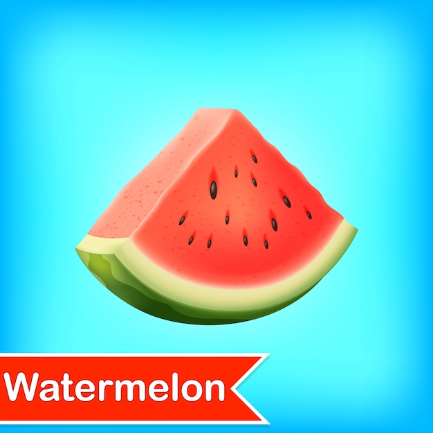 Vektor-illustration der wassermelone