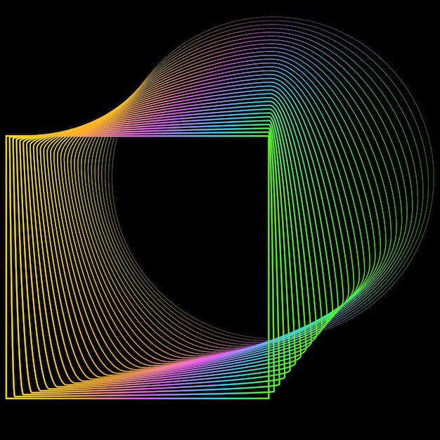 Vektor-illustration des bewegungsmusters von linien und geometrischem abstraktem hintergrund eps10 der form