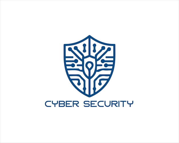 Vektor-Illustration des Symbols des Cybersicherheits-Logos