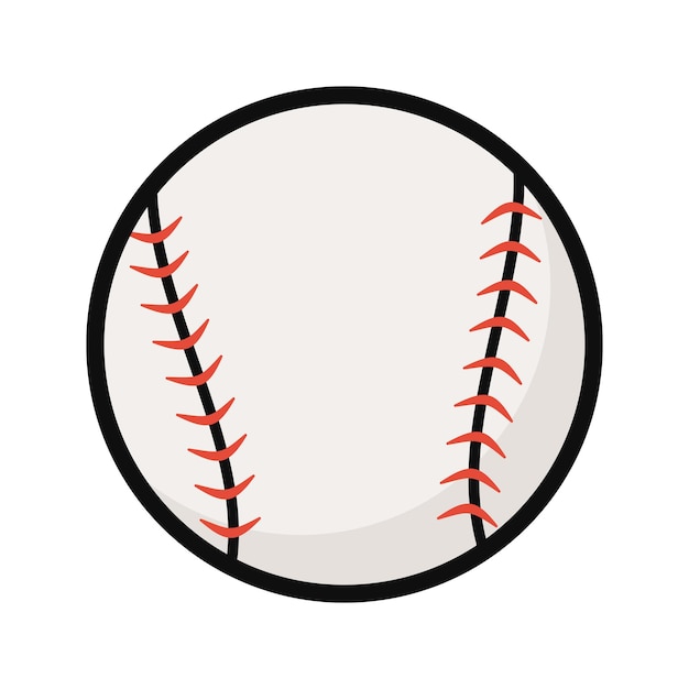 Vektor-Illustration eines Baseballballs