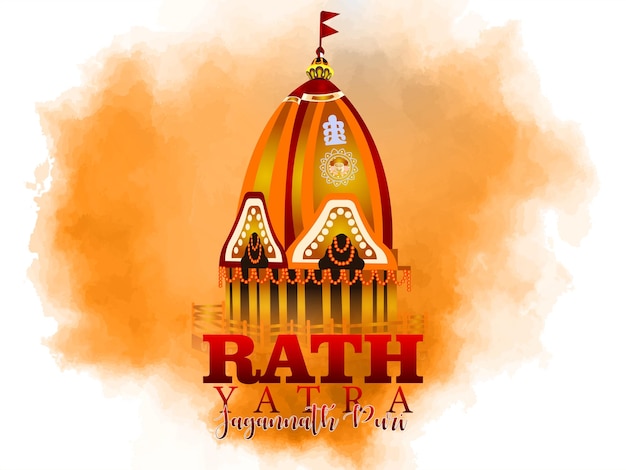 Vektor-illustration-festival ratha yatra von lord jagannath balabhadra