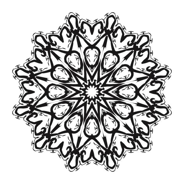 Vektor-Illustration handgezeichnete dekorative Mandala-Muster