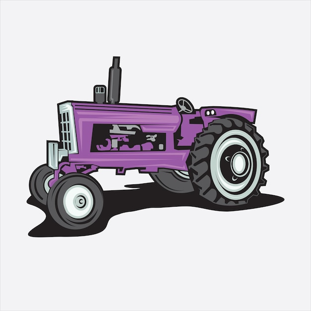 Vektor-Illustration-Traktor mit Details