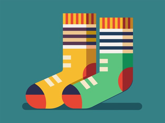 Vektor vektor-illustration von baby-socken