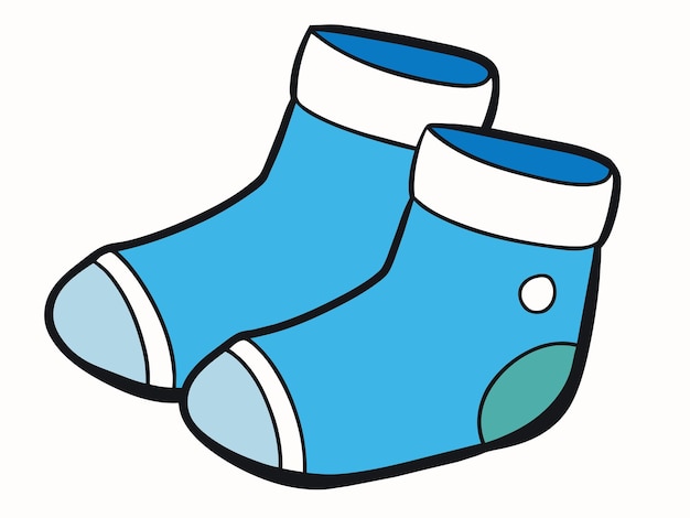 Vektor-Illustration von Baby-Socken