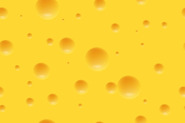 Vektor-Illustration von Orangenkäse mit Löchern