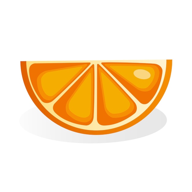 Vektor vektor-illustration von orangenscheiben