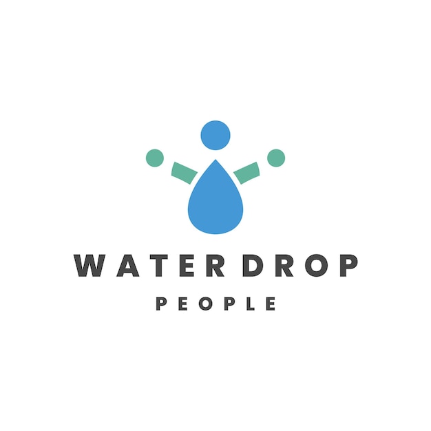 Vektor-Illustrationsdesign für die Vorlage des Waterdrop-Logos