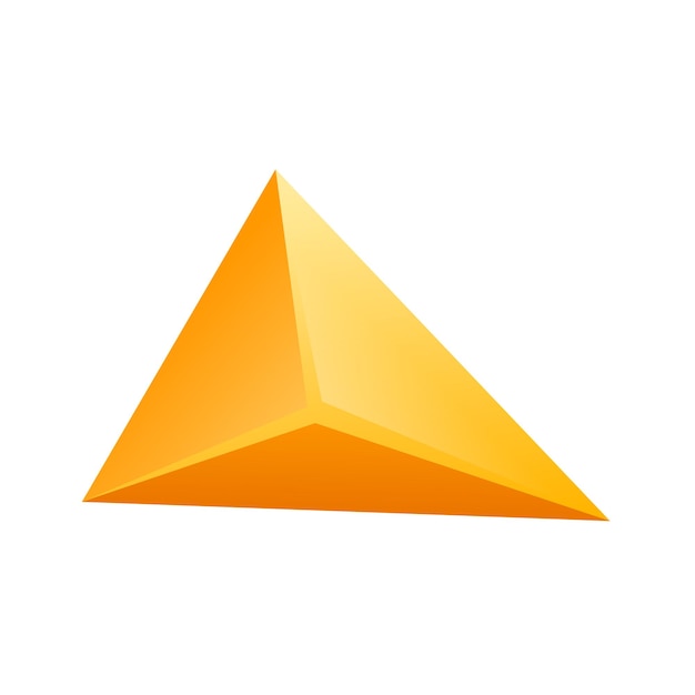 Vektor-Illustrationsdesign für Pyramiden-Dreieck-Ikonen