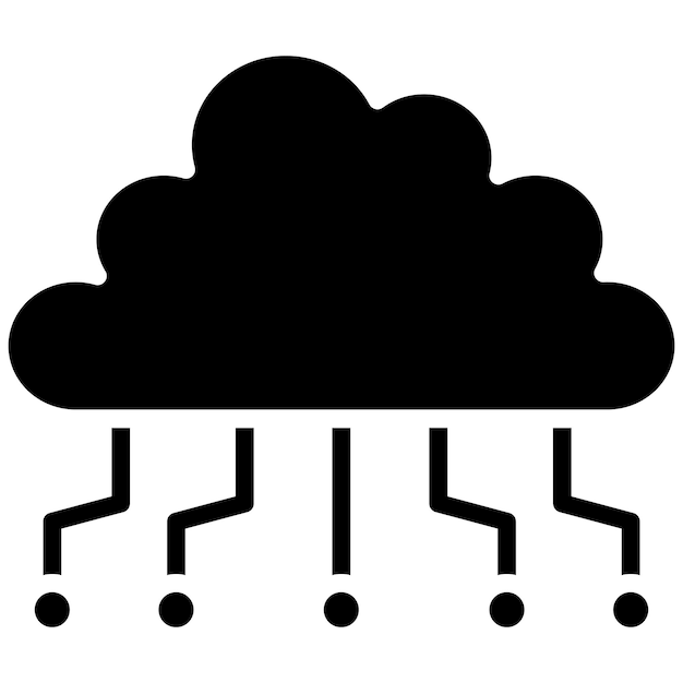 Vektor-Illustrationsstil für Cloud-Computing