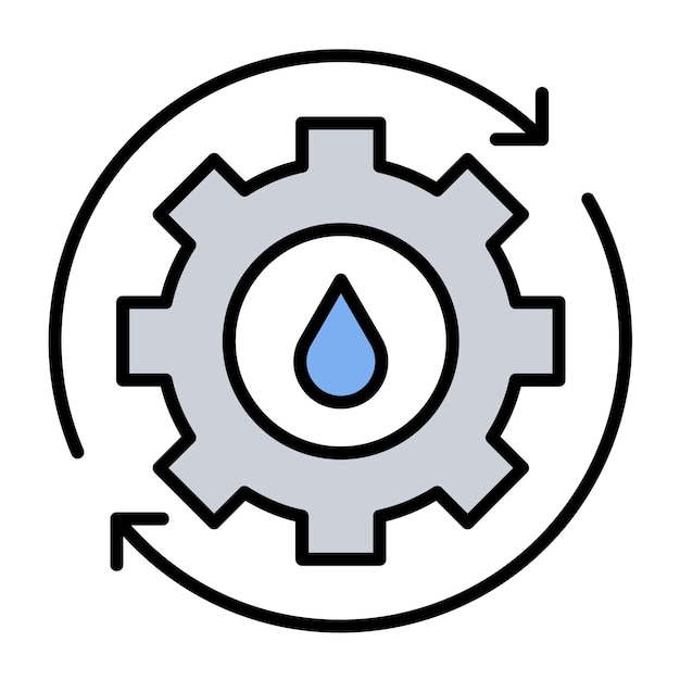 Vektor vektor-illustrationsstil für das wassermanagement