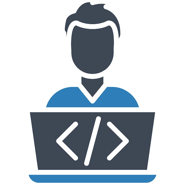 Vektor-Illustrationsstil für Programmierer