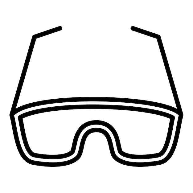 Vektor-illustrationsstil für sicherheitsbrillen