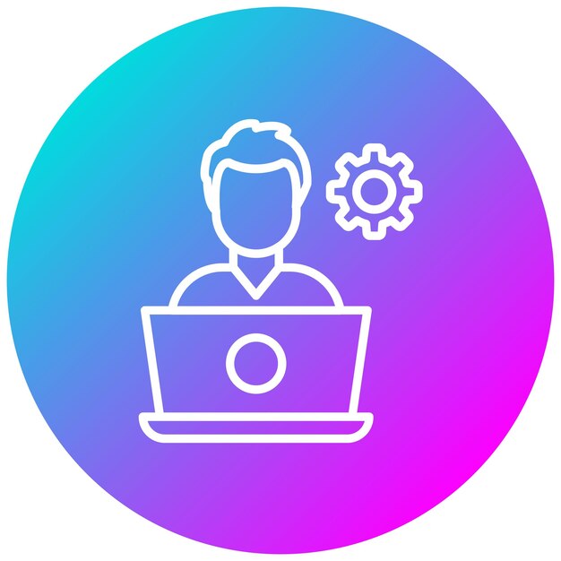 Vektor-Illustrationsstil für Softwareentwickler