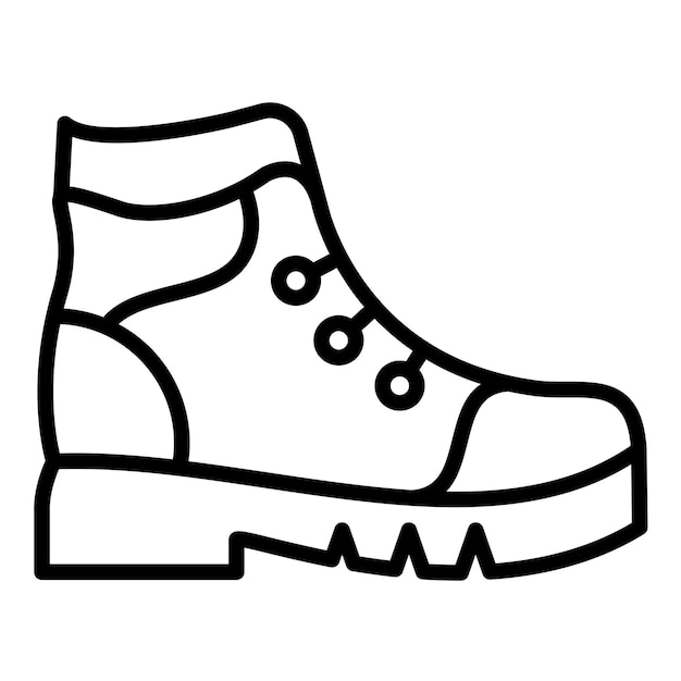 Vektor-Illustrationsstil für Wanderstiefel