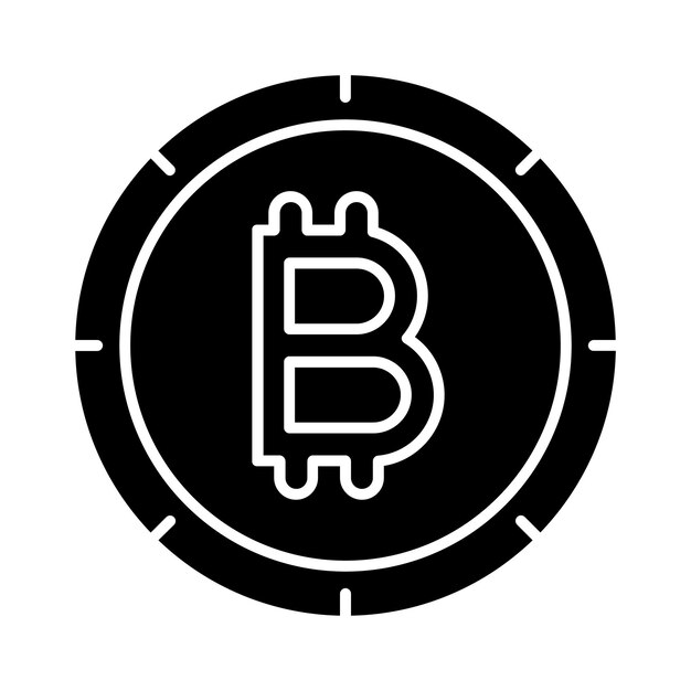 Vektor vektor-illustrationsstil von bitcoin