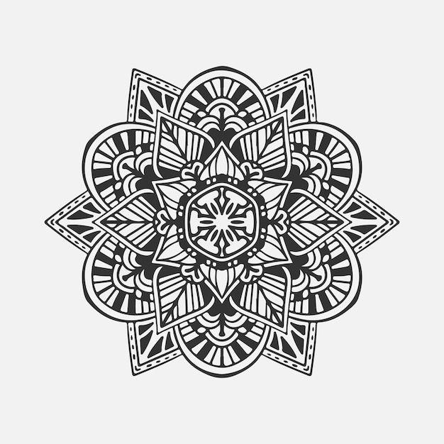 Vektor indische mandala henna