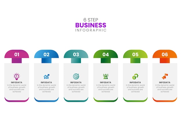 Vektor-Infografik-Design-Vorlage mit 4 Optionen oder Schritten für das Geschäftskonzept