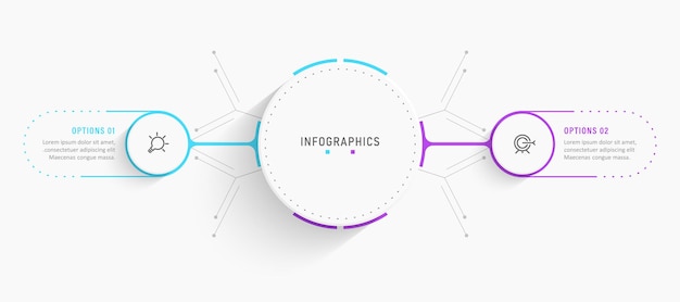 Vektor-infografik-etikettendesign