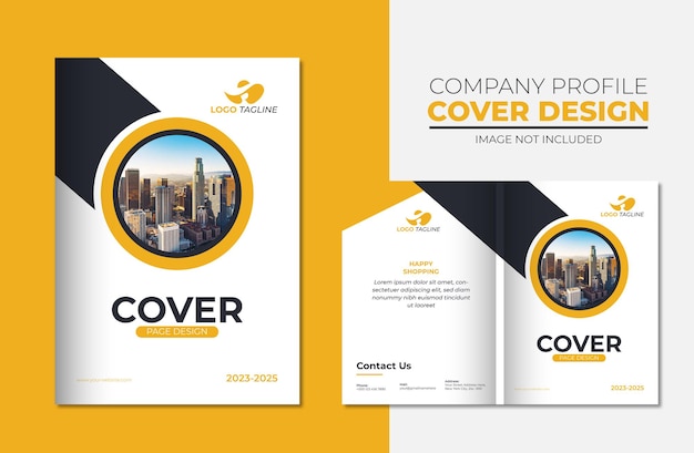 Vektor-Jahresbericht und Firmenprofil-Cover oder Katalog-Cover oder Layout-Design für Broschürenvorlagen