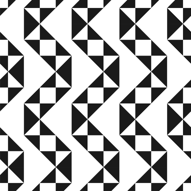 Vektor kreative nahtlose geometrische muster textil gestreifte schwarz-weiße textur