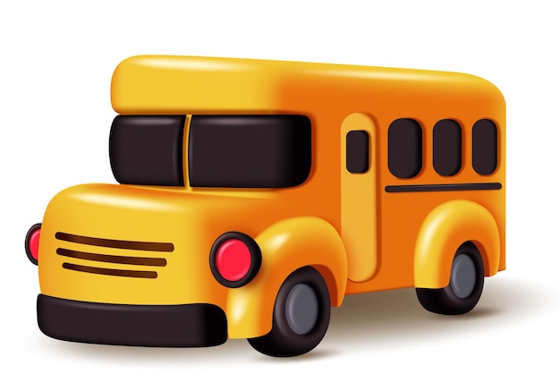 Vektor-Leere gelbe Schulbus-Design Zurück zur Schule Illustration Vektor-Illustration