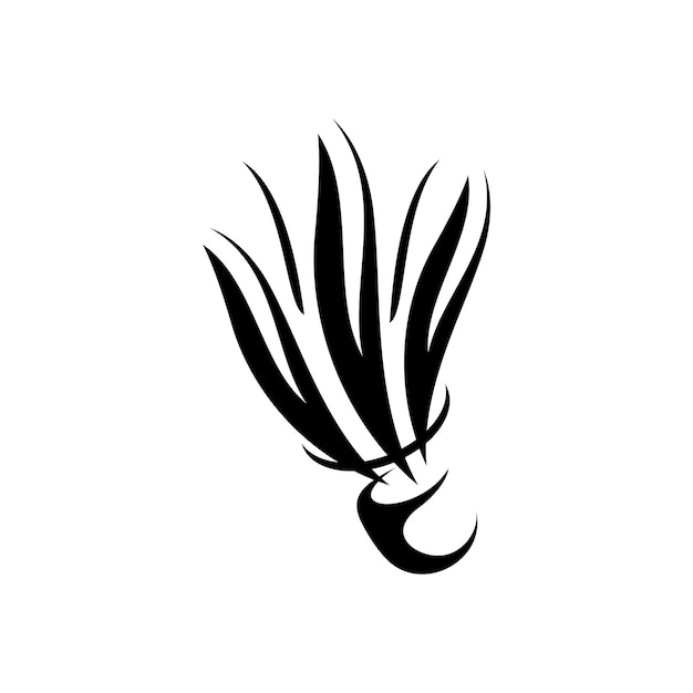 Vektor-logo federball-badminton-sportvektor
