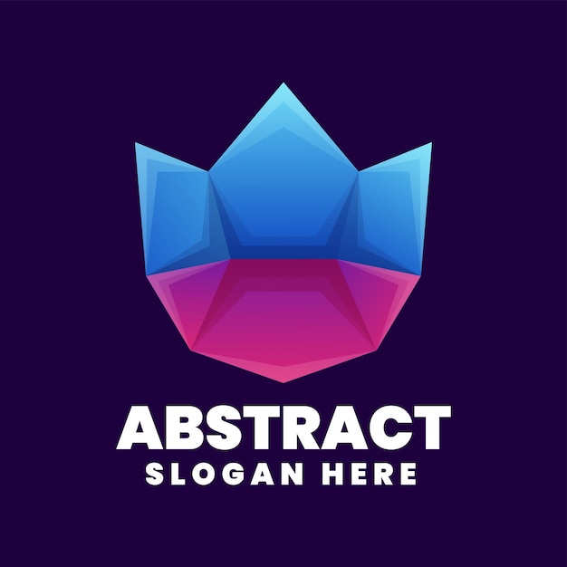 Vektor vektor-logo-illustration abstrakter farbverlauf bunt
