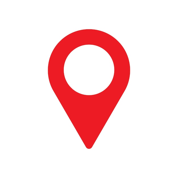 Vektor-Lokalisierungs-Symbole auf weißem Hintergrund