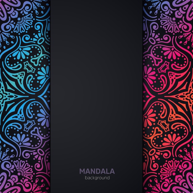 Vektor Luxus Hochzeitseinladung mit Mandala