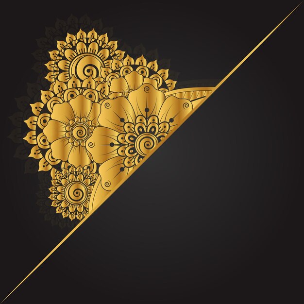 Vektor-Luxus-Mandala-Hintergrund-Design