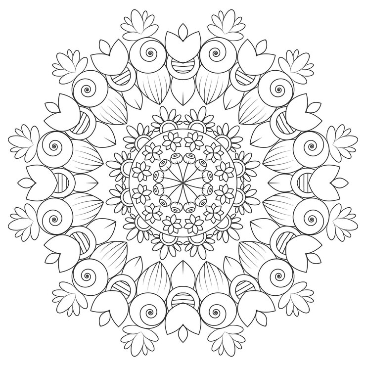 Vektor-Mandala-Design