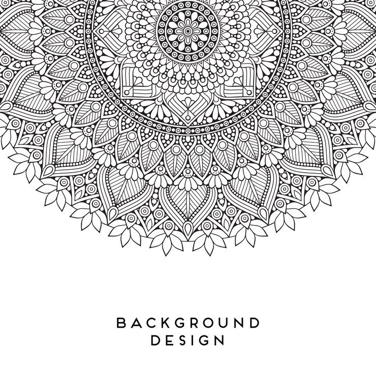 Vektor vektor-mandala-hintergrund